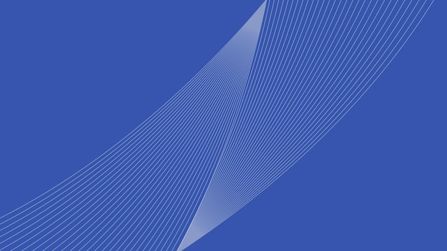 Papel de pared de fondo de gradiente azul con línea curva para telón de fondo o presentación