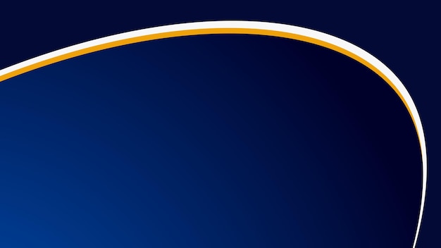 Papel de pared de fondo de gradiente azul con línea curva para telón de fondo o presentación