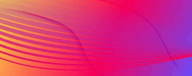 Papel de pared geométrico con ondas abstractas plantilla de diseño de página web