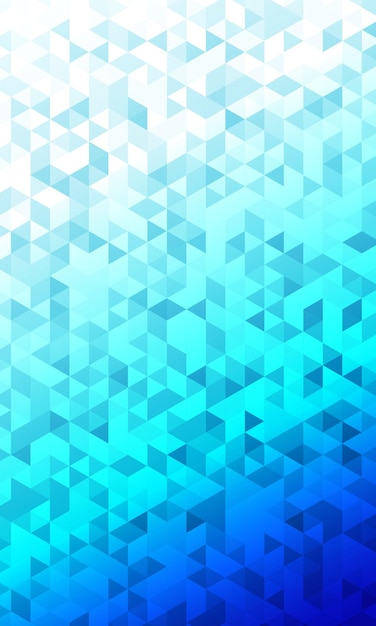 Papel de pared de gradiente azul con patrón de triángulo irregular geométrico abstracto