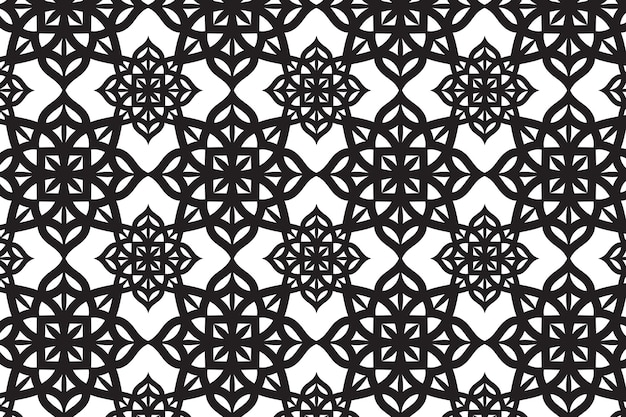 Papel de pared de gradiente tierno soñador con patrón de mandala Fondo horizontal vectorial para la meditación