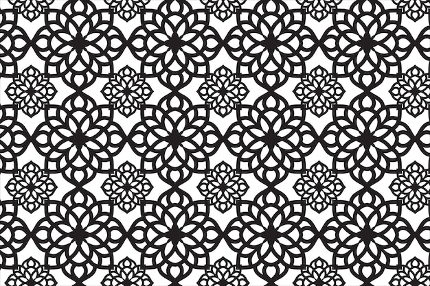 Papel de pared de gradiente tierno soñador con patrón de mandala fondo horizontal vectorial para la meditación