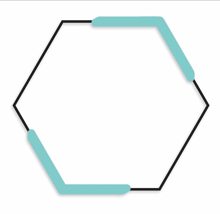 Vector papel de pared hexagonal geométrico abstracto fondo artístico