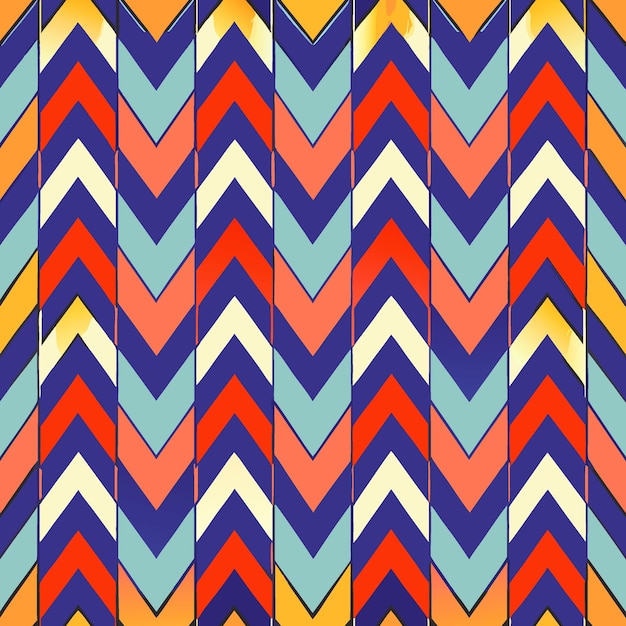 Papel de pared de ilustración vectorial de textura abstracta geométrica con rayas zigzag sin costuras