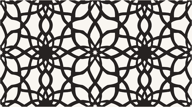 Papel de pared islámico de inspiración árabe con elementos decorativos turcos