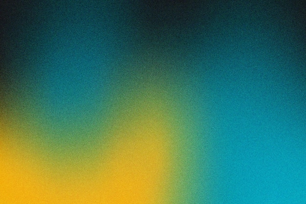 Papel de pared de textura granulada con gradiente amarillo negro y azul azulado