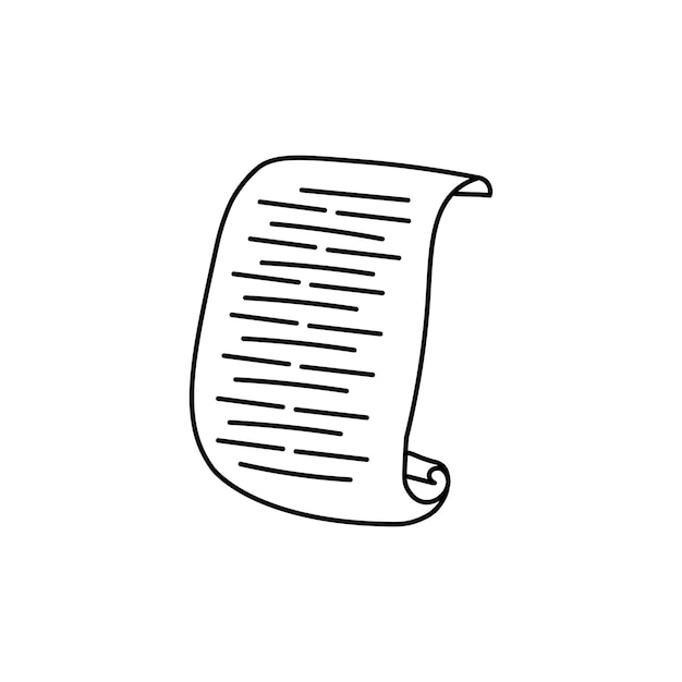 Papel de pergamino desenrollado