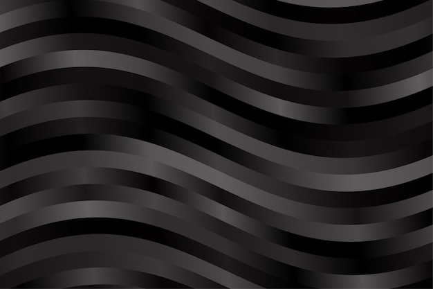 Papel pintado abstracto del fondo del efecto del acero del metal. Vector de patrón de rayas en color negro