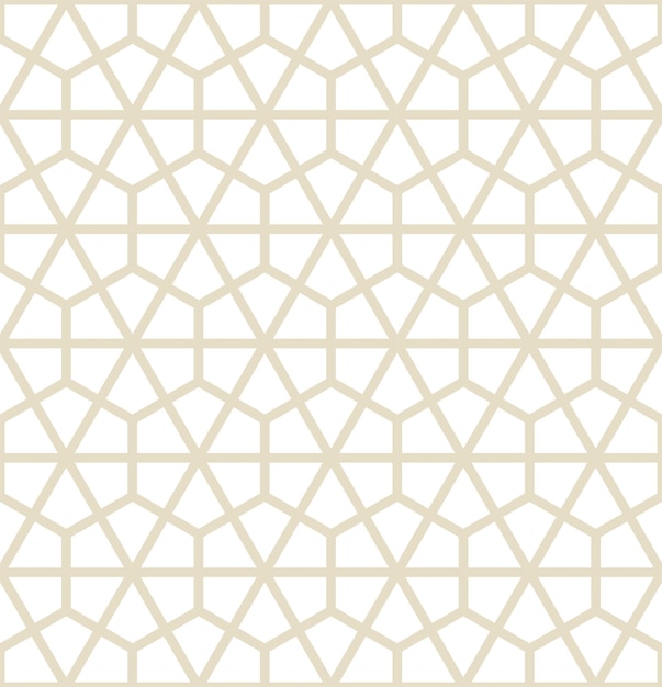 Un papel pintado blanco y beige con un patrón geométrico.