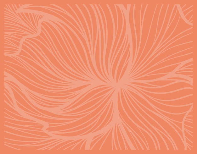 Vector un papel pintado de coral con un patrón de hojas tropicales.