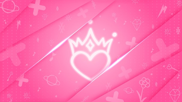 Papel pintado Drama Queen Fondo de pantalla rosa con vectores destellos y sombras