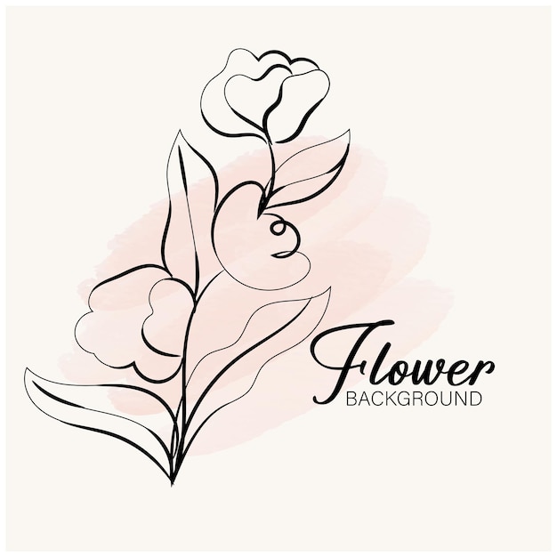 Papel pintado floral acuarela pintado a mano