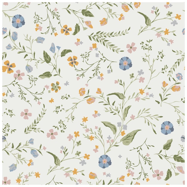 Un papel pintado con flores y hojas por persona.