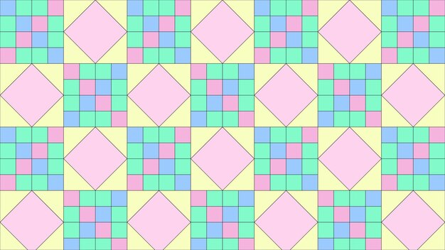 Papel pintado geométrico con colores pastel