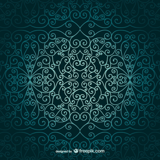 Vector papel pintado ornamental árabe