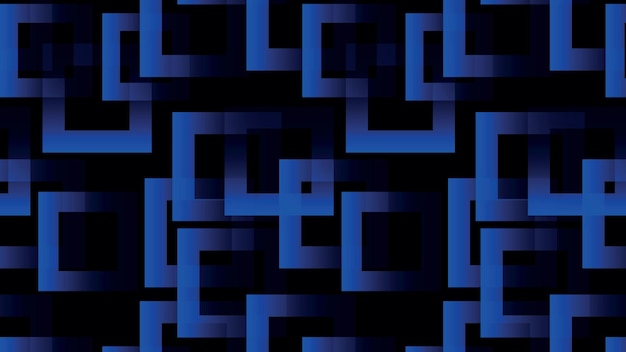 Papel Pintado Rectángulo Azul y Negro Abstracto