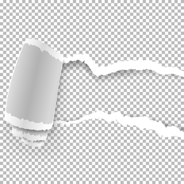 Papel rasgado con bordes rasgados