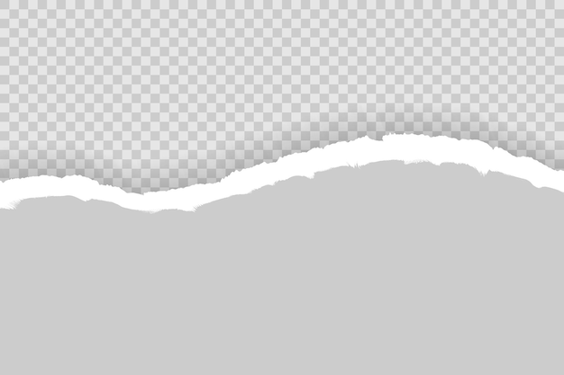 Papel rasgado con espacio para texto con fondo gris
