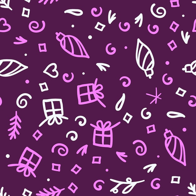 Papel de regalo Ilustración de patrón sin costuras