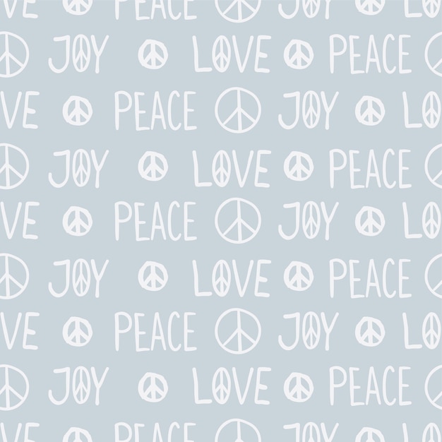 Papel de regalo de símbolos de paz de patrones sin fisuras del día internacional de la paz