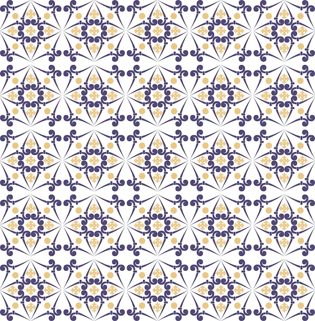 Papel tapiz arabesco vintage con motivos florales y ornamentales barrocos
