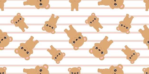 El papel tapiz del bebé oso sin costuras sin costuras