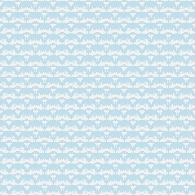 Papel tapiz sin costuras con flores ornamentales florales para el diseño vintage Vector retro azul