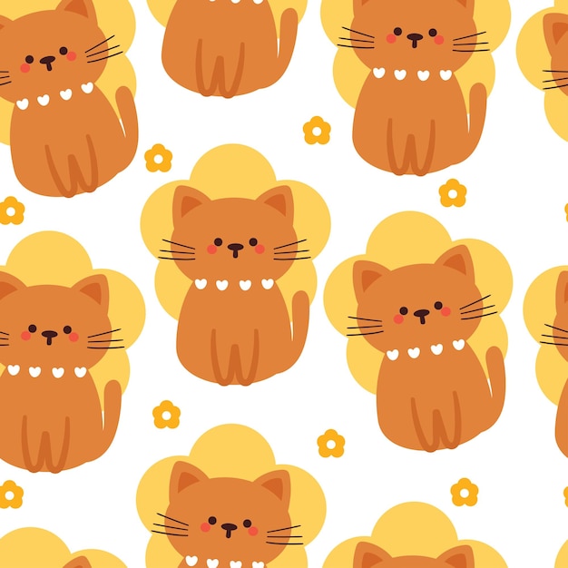 papel tapiz de dibujo animado de gato lindo para papel de envoltura de regalos textiles
