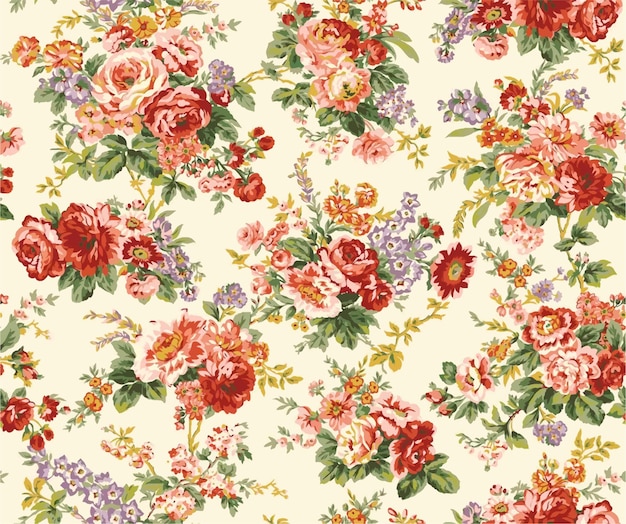 un papel tapiz floral con un patrón floral por persona