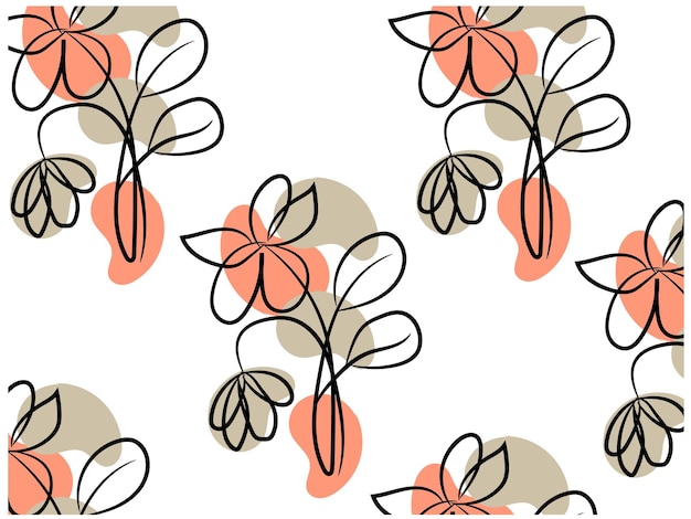 un papel tapiz con flores y hojas en él