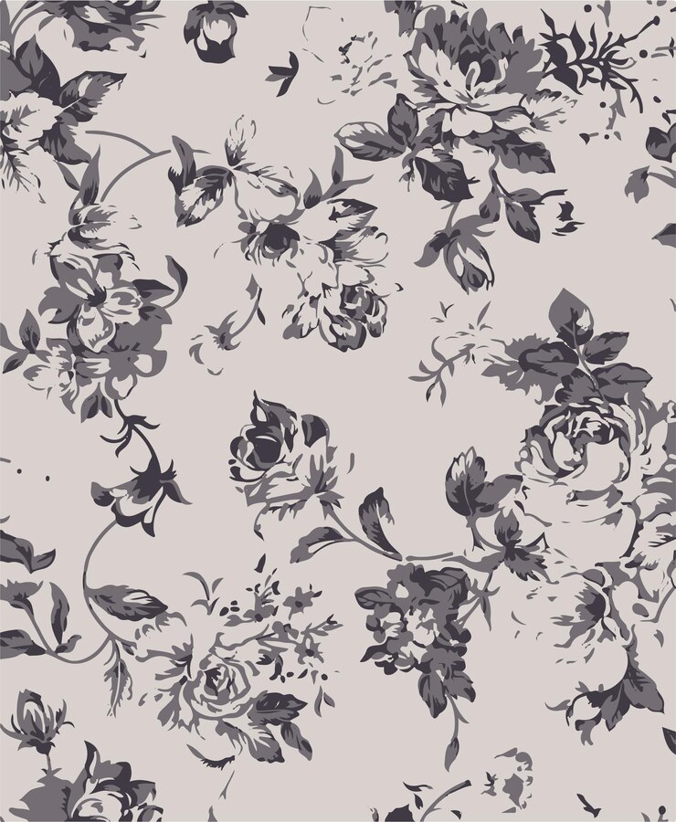 un papel tapiz con flores y hojas que dice flores