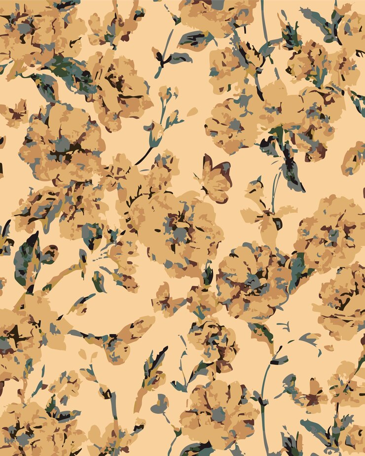 un papel tapiz con flores y hojas que dice primavera