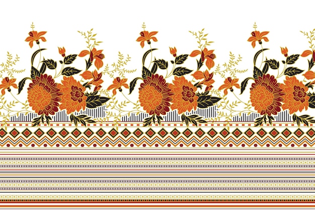 un papel tapiz con flores y un jarrón con flores en él