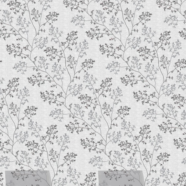 un papel tapiz con flores y notas en él