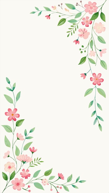 un papel tapiz con flores rosas y hojas verdes