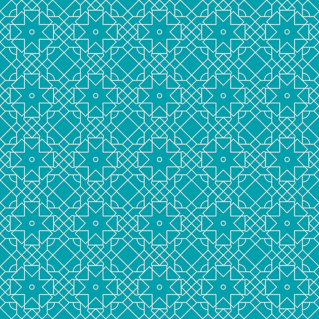 Vector papel tapiz de fondo sin fisuras patrón geométrico islámico en estilo batik de lujo