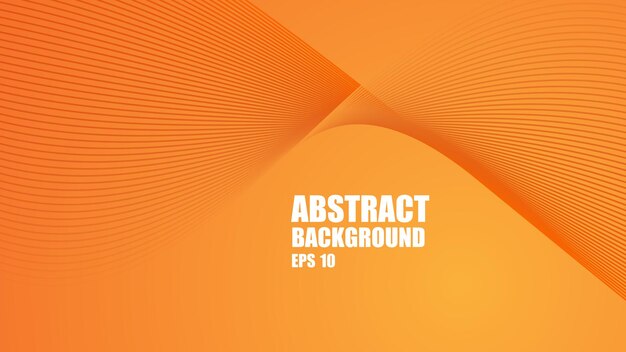 papel tapiz de fondo naranja abstracto con línea curva para el fondo o la presentación