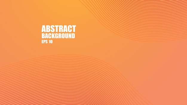 papel tapiz de fondo naranja abstracto con línea curva para el fondo o la presentación