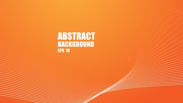 papel tapiz de fondo naranja abstracto con línea curva para el fondo o la presentación