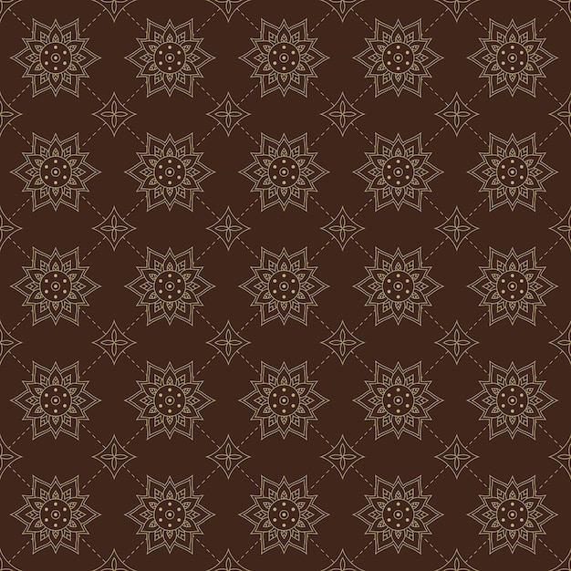 Papel tapiz de fondo de patrones sin fisuras de batik tradicional de lujo en muestras de color