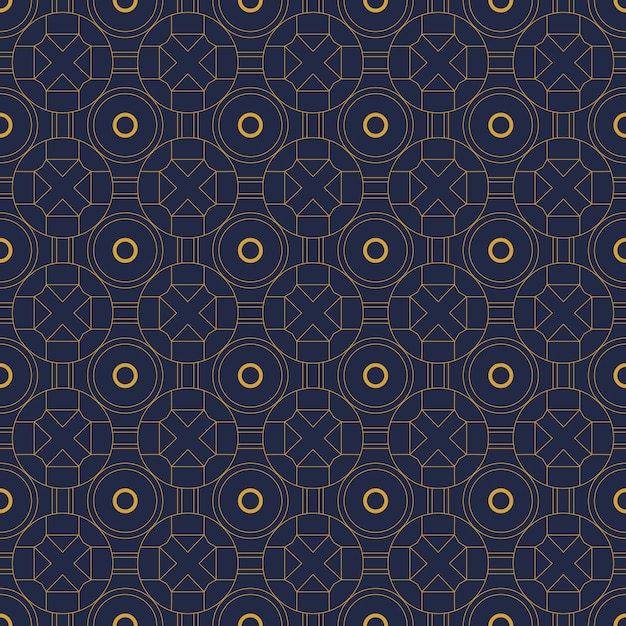 Papel tapiz de fondo de patrones sin fisuras geométricas de lujo en estilo batik