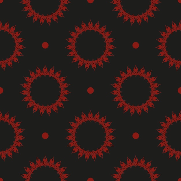 Papel tapiz de fondo de vector transparente abstracto negro y rojo chino en una plantilla de estilo vintage