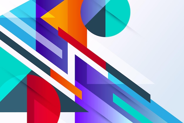 Papel tapiz geométrico con gradiente