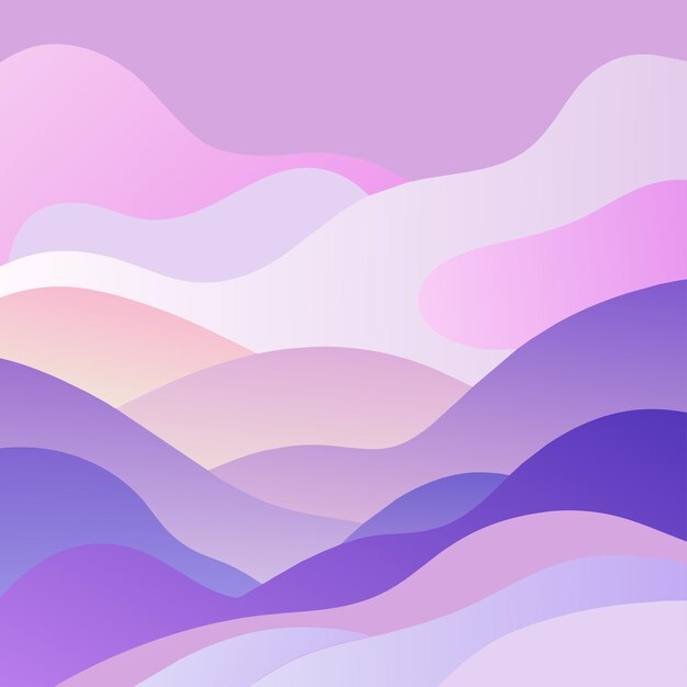 Un papel tapiz de gradiente de montañas abstractas mínimas acuarela