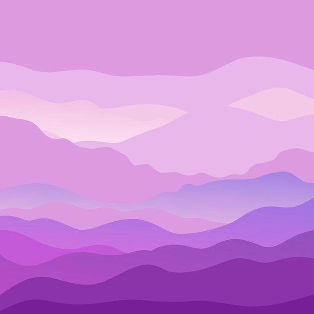 Un papel tapiz de gradiente de montañas abstractas mínimas acuarela