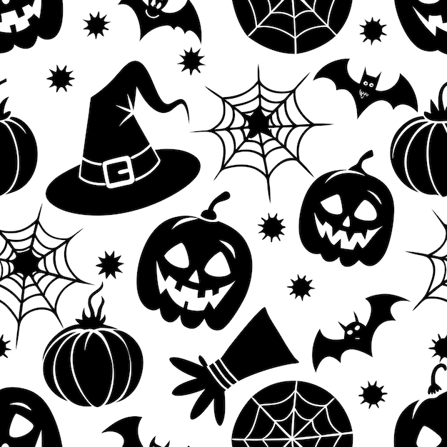 un papel tapiz de halloween con una red de araña negra y blanca
