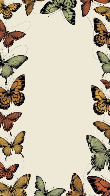 El papel tapiz de la mariposa es hermoso.