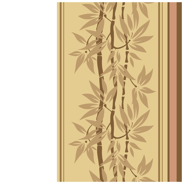 Un papel tapiz con un patrón de bambú y la palabra bambú en él.
