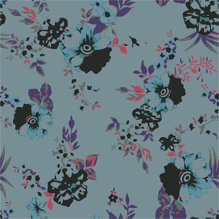 un papel tapiz con un patrón floral y la palabra flores en él