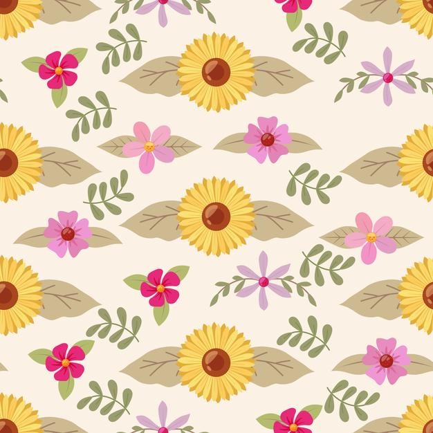 un papel tapiz con un patrón de flores por el artista robert e